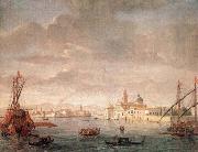 WITTEL, Caspar Andriaans van The Island of San Michele, Looking toward Murano oil on canvas